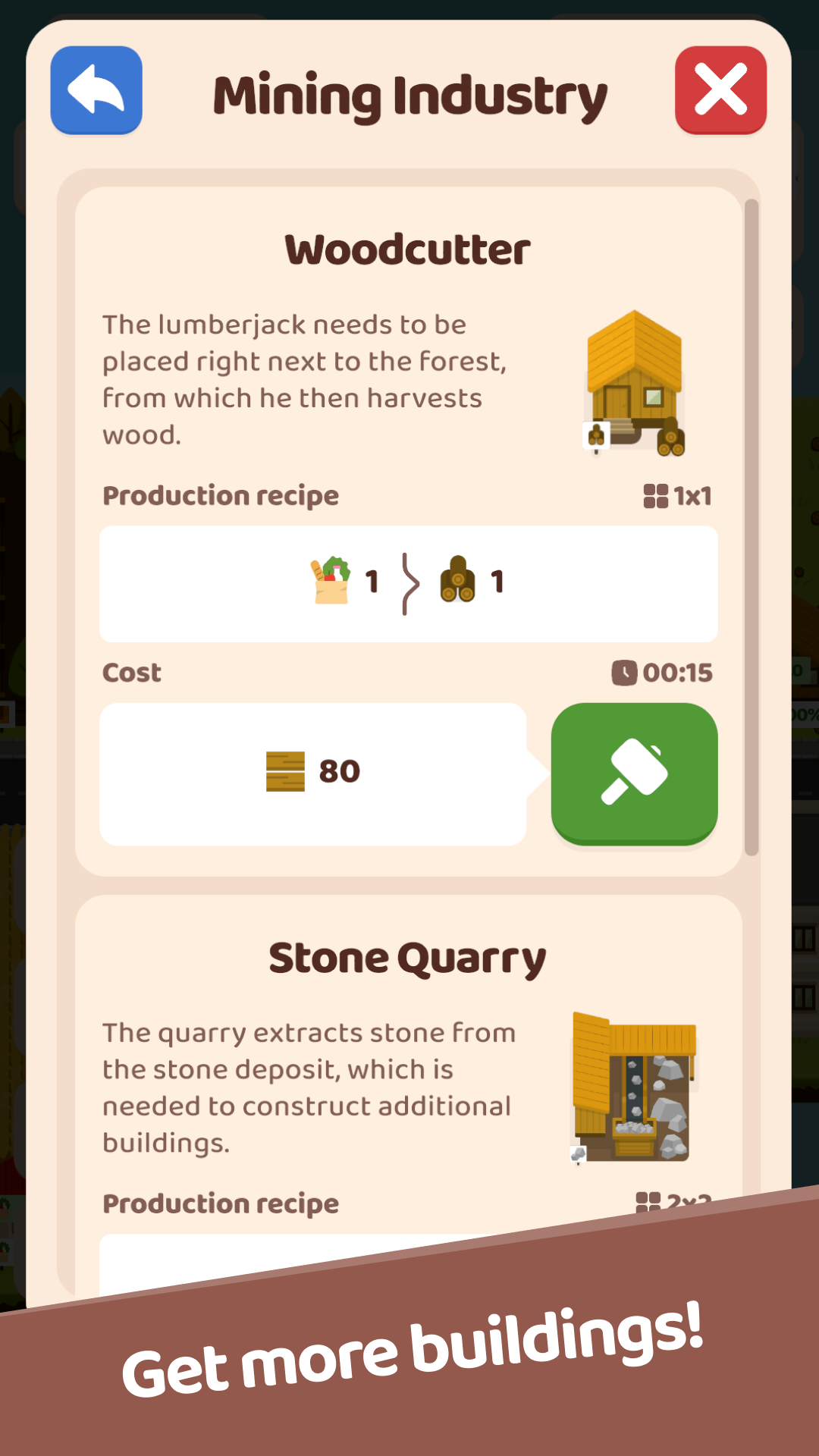 Bigdustry gameplay screenshot showing city production